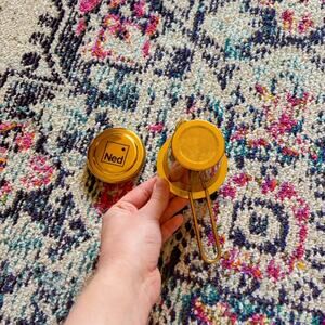 NWOT ✨ Hello Ned Gold Loose Leaf Tea Steeper with Handle 🫖